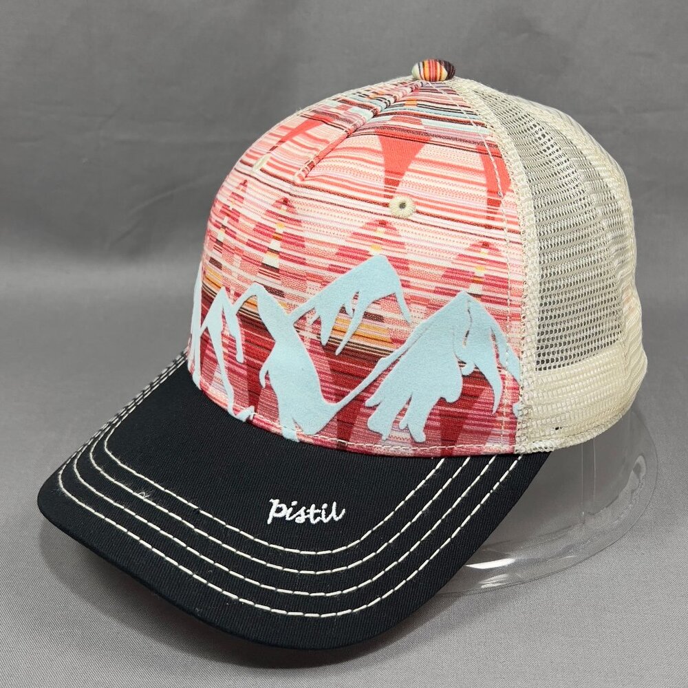 McKinley Snapback Hat Cap Pistil Black Rocky Alpine Mountain Range Trucker Mens